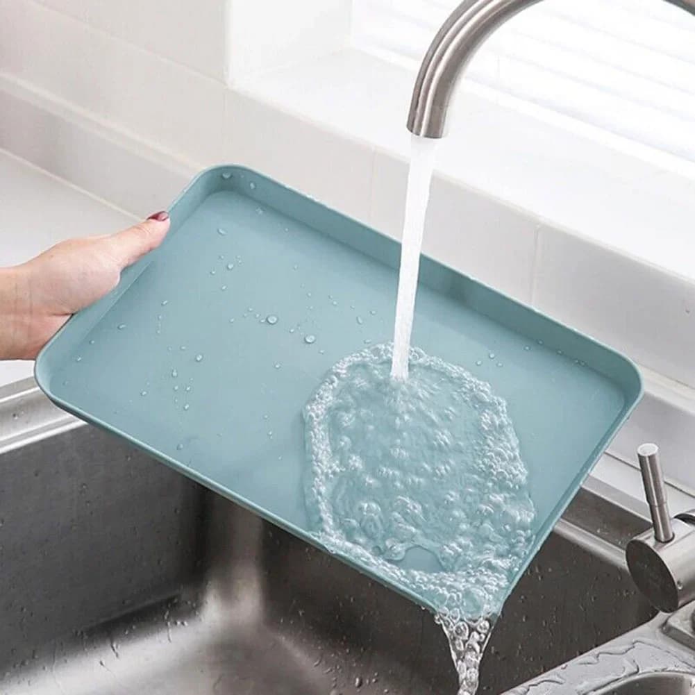 Ristkülikukujuline serveerimisalus, libisemisvastane ja kriimustuskindel plastist toidualus