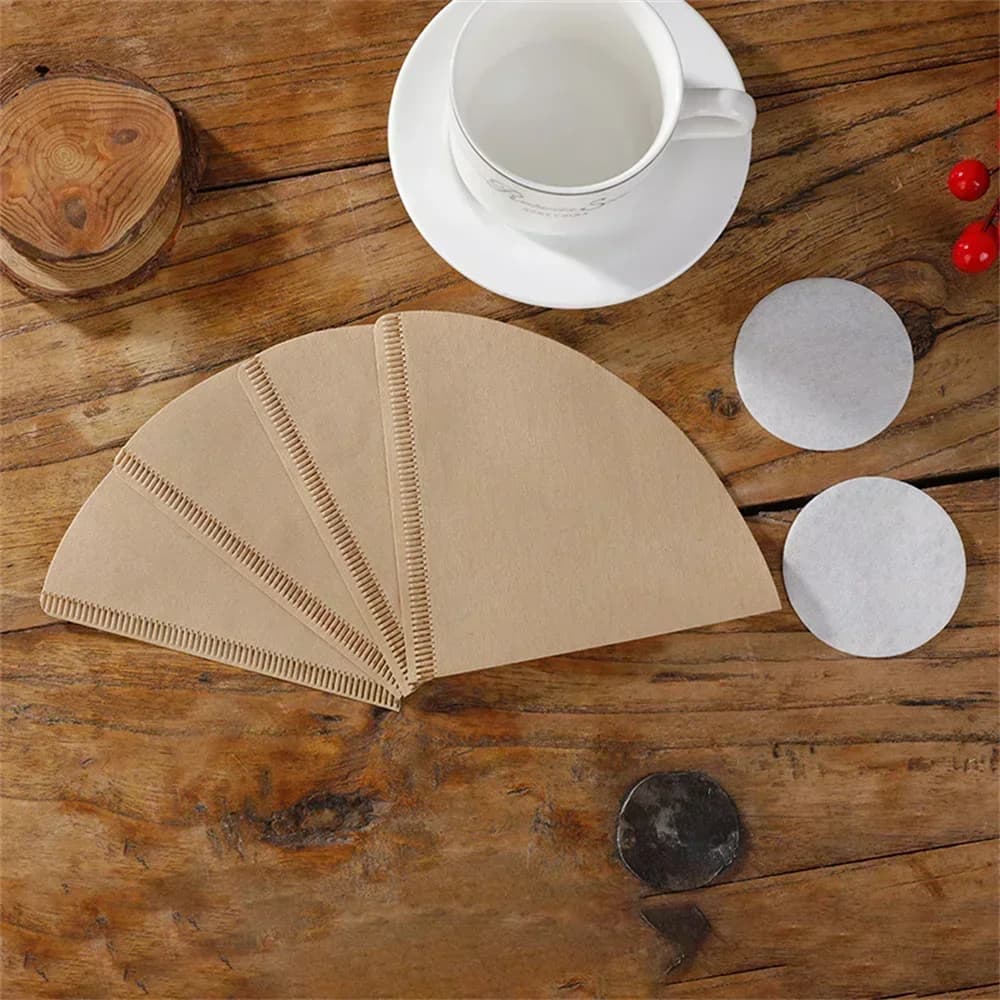 40/100 tk V-kujulised kohvifiltrid pleegitamata ühekordsed toidukvaliteediga V60 kohvifiltrid pour-over-kohvimasinale tilkkohvile
