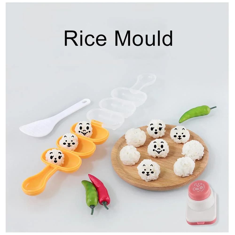 DIY merevetikast nori augulööja riisipallivormid naerunäo koomiksiline riisipalli onigiri vorm reljeefseade sushi vorm bento kaunistus