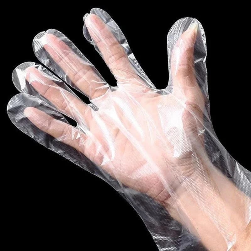 Läbipaistvad ühekordsed kindad, läbipaistvad plastikust kindad, lateksivabad, toidu valmistamiseks sobivad kindad toiduvalmistamiseks, puhastamiseks, grillimiseks ja köögitöödeks