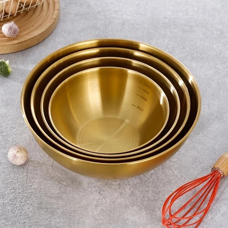 3 tk roostevabast terasest segamiskausside komplekt, suur salatikauss, taina sõtkumise köögitarvikud, Cocina tarvikud, kodutarbed