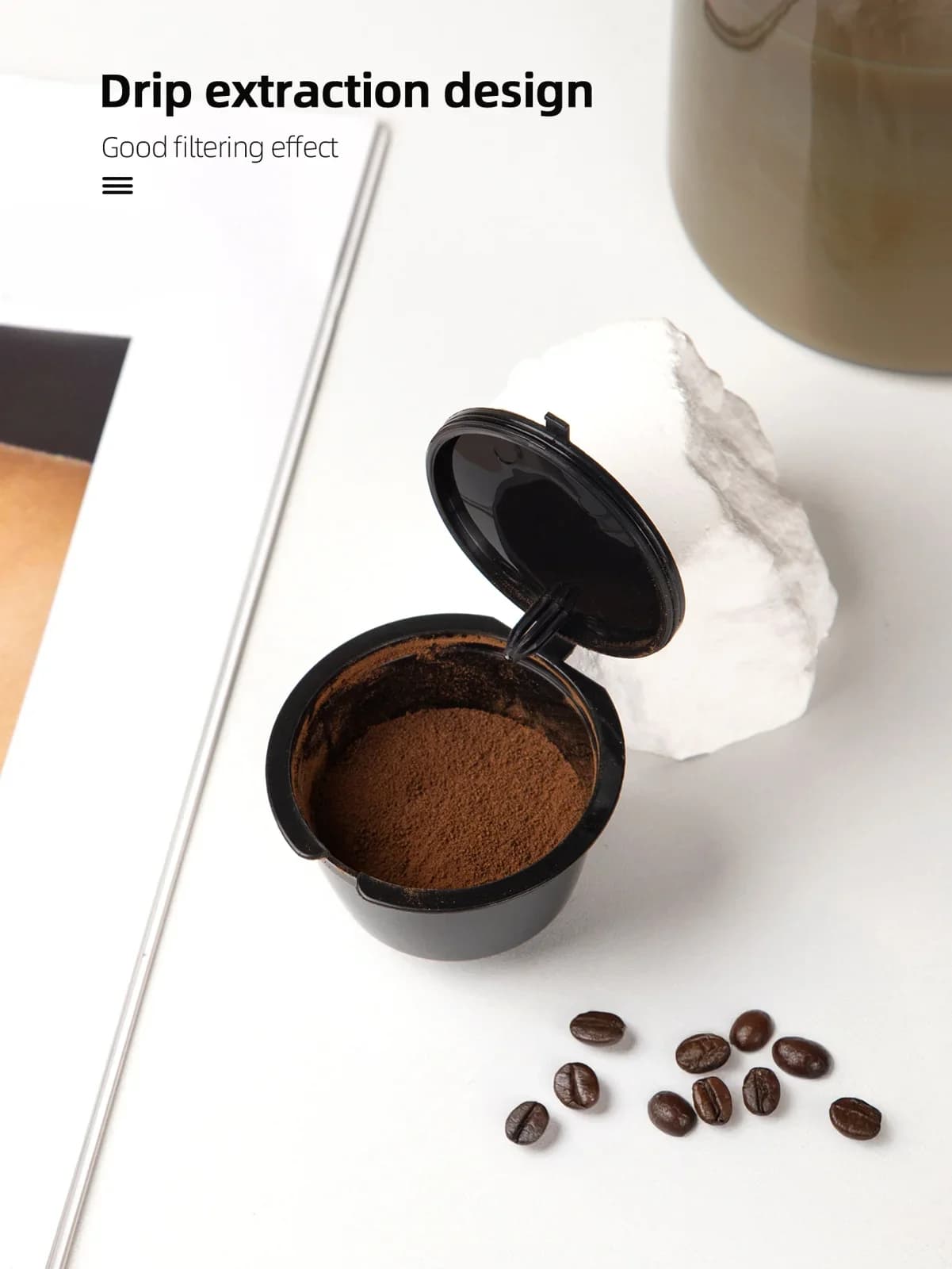 1/3/5/10 tk korduvkasutatavad kohvikapslite filtritopsid Nescafe Dolce Gusto jaoks, täidetavad kohvikapslid, ühilduv komplekt