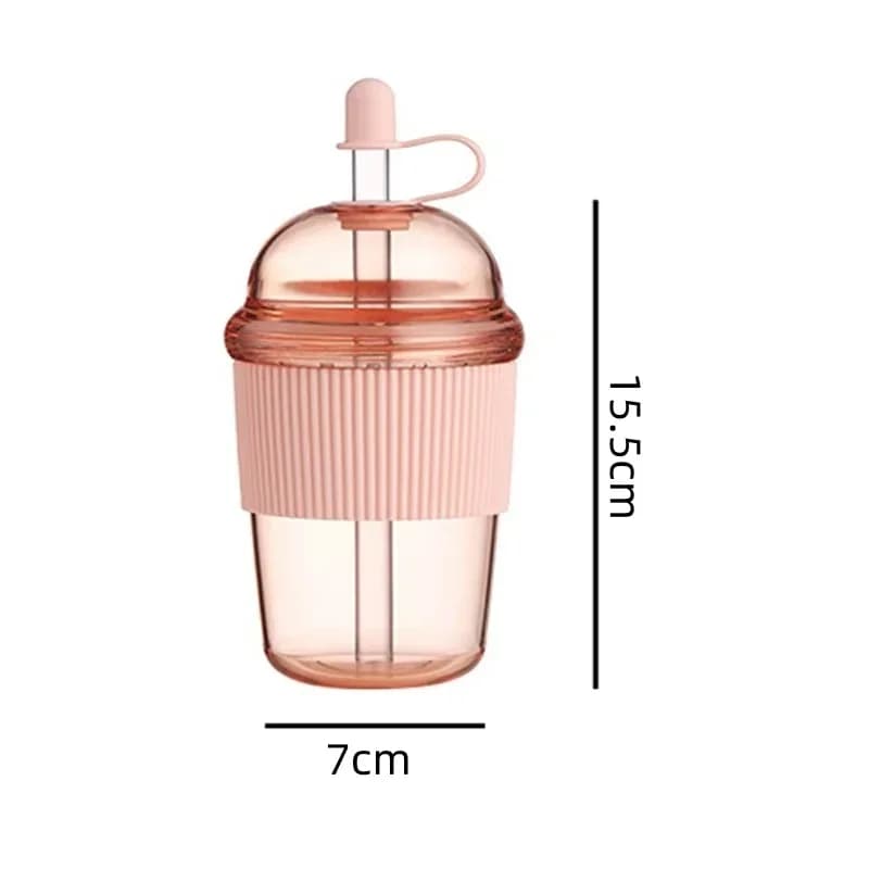 1 tk 430 ml kaasaskantav klapikõrrega tass, plastik, stiilne, suure mahutavusega veepudel tee, kohvi, piima, kuumakindel, mahla- ja tarretisetass