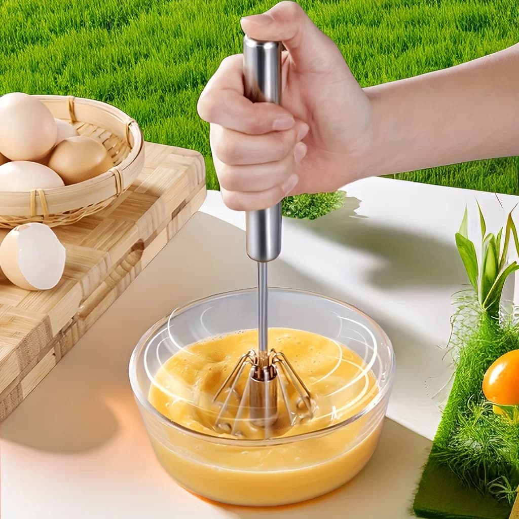 Roostevabast terasest munalöökija, vastupidav poolautomaatne vispel, lihtsaks munade, koore ja segu vahustamiseks ning segamiseks köögis ja küpsetamisel